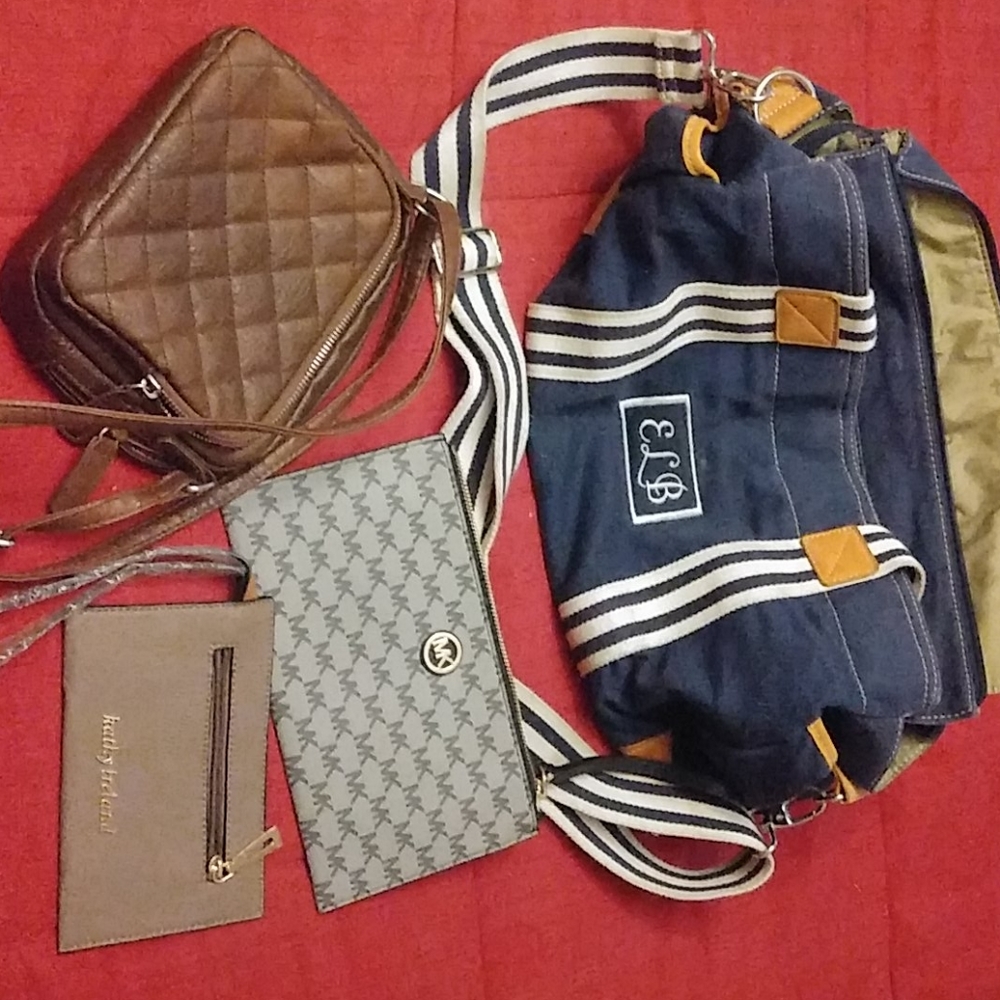 Pottery Barn Handbag, Kathy Ireland clutch,